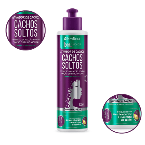 Ativador de Cachos Soltos 300ml | bn.Cachos Ativador de Cachos Soltos 300ml | bn.Cachos